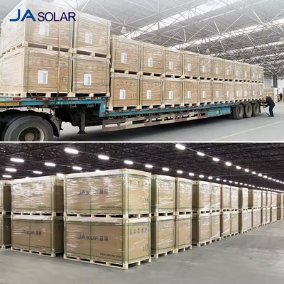 JA Solar 430W 440W 445W 455W Modulos fotovoltaicos bifaciais Tecnologia avançada de energia solar