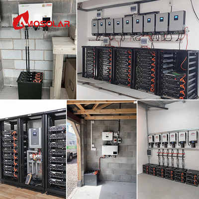 100Ah 200Ah Deep Cycle 5KW 10KW 48V 51.2V Server Rack Mount Home Bateria de armazenamento solar