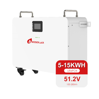 51.2V armazenamento de energia 5kwh 10kwh Lifepo4 bateria de lítio para sistemas solares por Amosolar