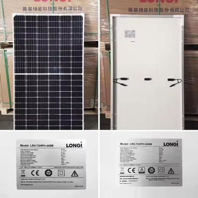 Longi 580W 585W 590W Painel Solar Sistema de Energia Portátil Com Célula Solar HJT Grau A