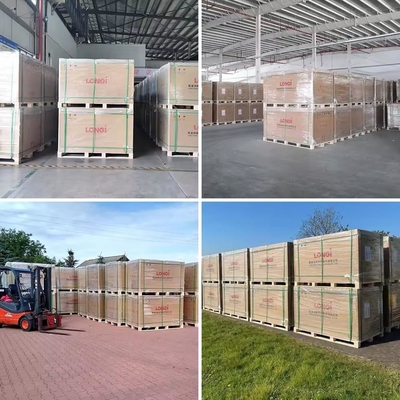 182mmx182mm Tamanho da célula módulos fotovoltaicos Longi HIMO 7 580W 570W 590W Mono Bifacial para painel solar sistema fotovoltaico