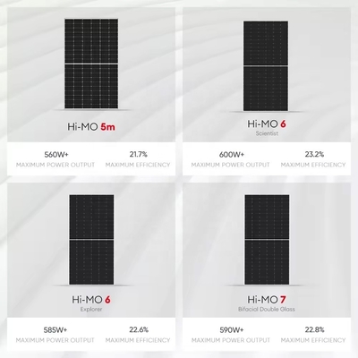 Módulos fotovoltaicos Longi Hi-mo 6 LR5-72HTH 565W 570W 580W 585W Painel solar monocristalino tipo N