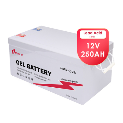 Amosolar EU Stock GEL Bateria de chumbo ácido 12V 100Ah 200Ah 250Ah 300Ah para carros elétricos