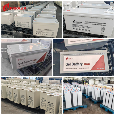 3000 Ciclo de vida Cíclo profundo 12V Bateria recarregável Agm Gel Longa vida para armazenamento de energia