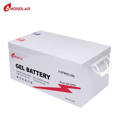 Amosolar 12V 100Amp 250Ah Deep Cycle Power Baterias recarregáveis para bateria de gel solar