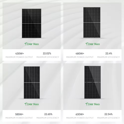 585W 575W 570W módulo fotovoltaico de painel solar de Jinko para carga de vento / neve 2400Pa/5400Pa
