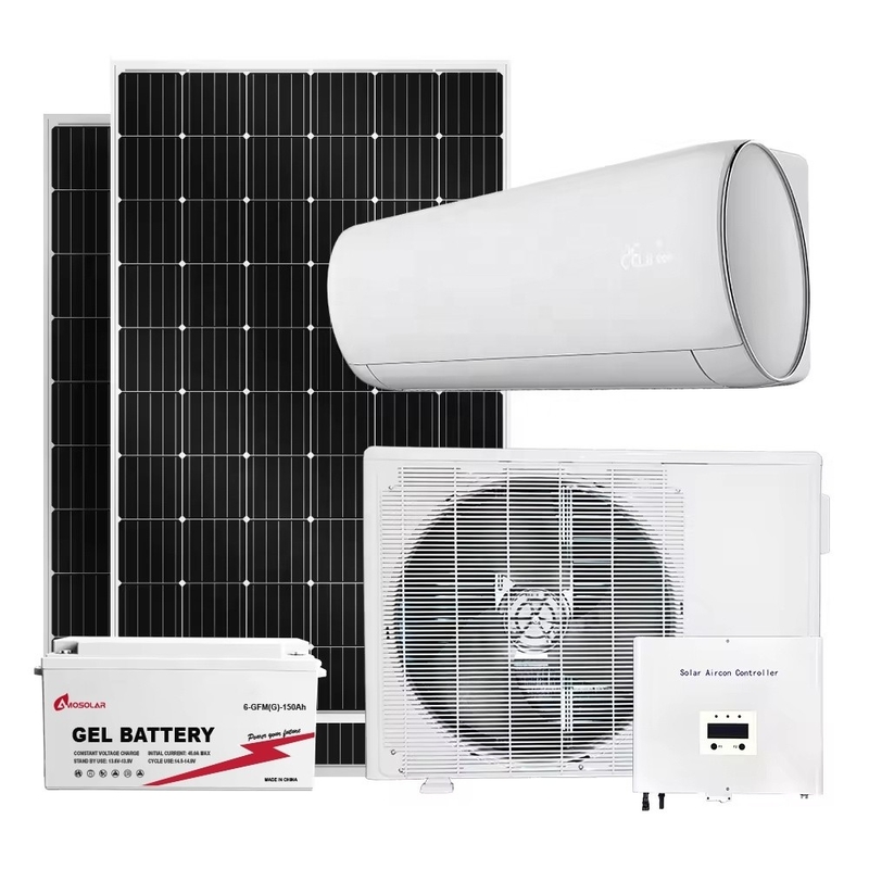 DC AC DUAL POWER 9000 BTU Amosolar Residencial Climatizador Solar com Painel Solar