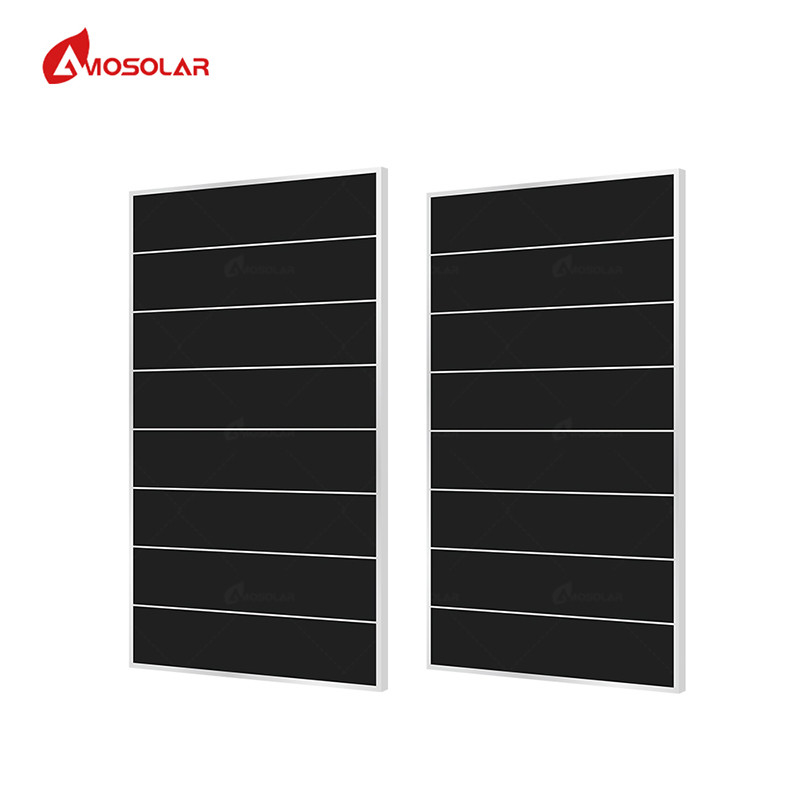 Quadro de liga de alumínio anodizado 410W Painéis solares de telhado de telhado