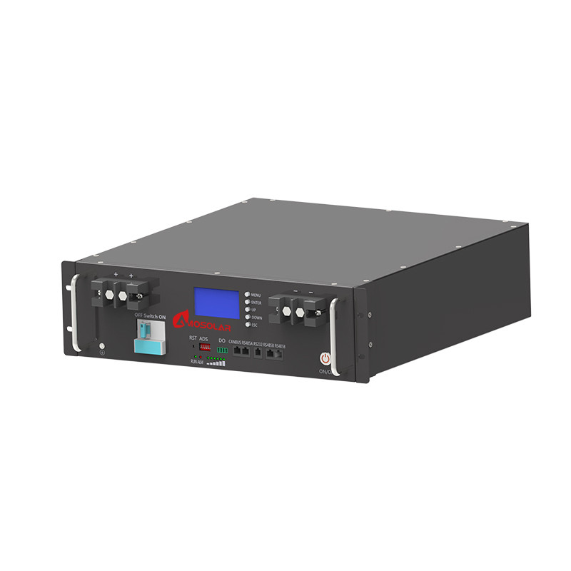 Amosolar 48v 100Ah 200Ah Bateria de íons de lítio para sistema de armazenamento solar com BMS