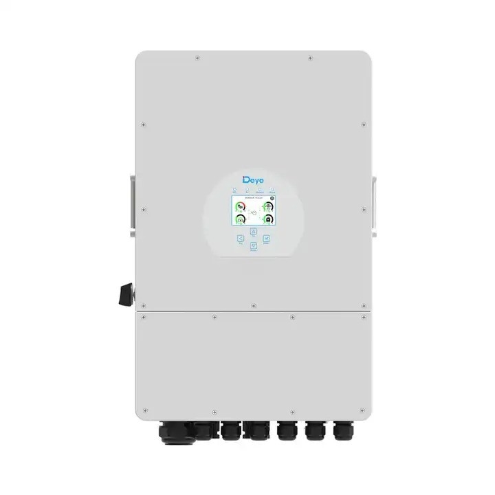 Inverter solar híbrido Deye de três fases de 10 kW com bateria de baixa voltagem