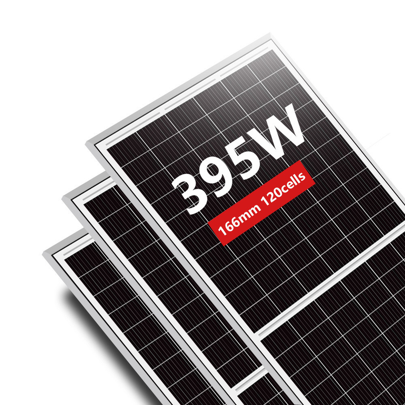 Amosolar Meia Célula 166mm 380w 385w 390w Painéis Solares Mono Com 4mm2 Cable OEM Ordem