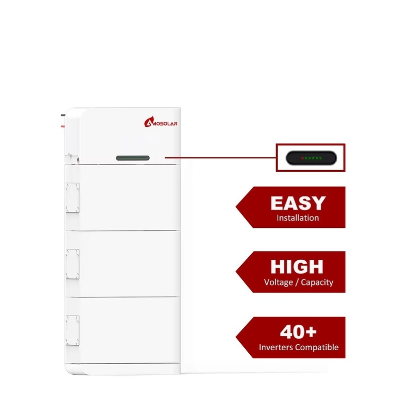 20kwh Bateria solar 409.6V50Ah Alta tensão para Growatt Solis Inverter EU Stock Grade A