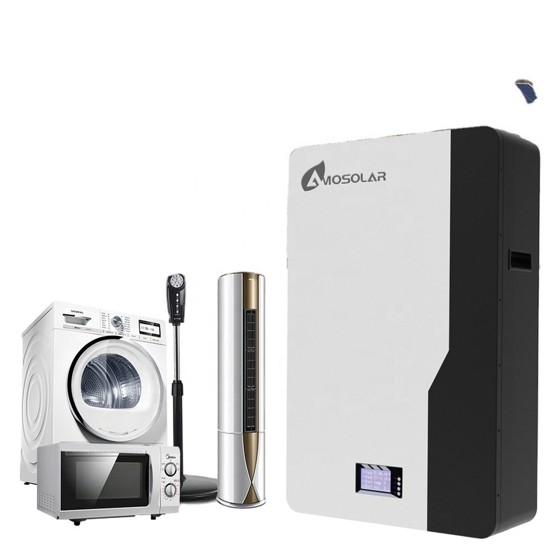 Amosolar 24v 48v 100ah 200ah 5kwh 10kwh 2.5kwh Lifepo4 Bateria para armazenamento de energia solar