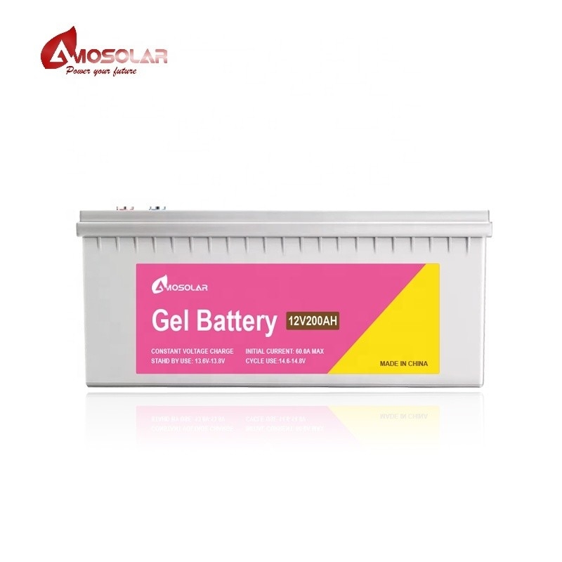 12V 48v 50Ah 100Ah 150Ah 200Ah 250Ah Bateria de gel para sistema de armazenamento solar