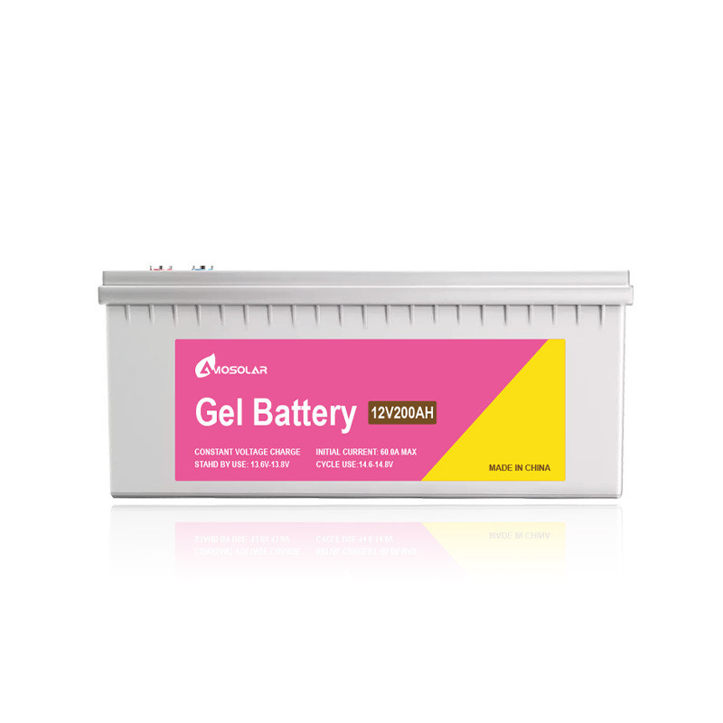 Amosolar 12V 100Ah Bateria de Ácido de Chumbo Durável e Estável para Sistema de Armazenamento Solar