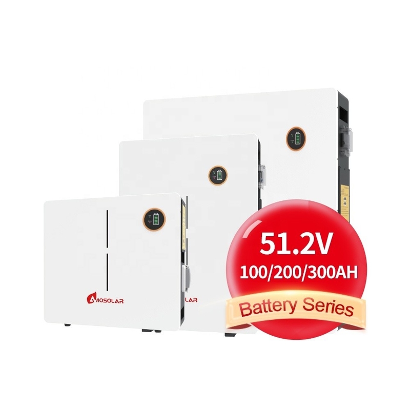 Bateria Lifepo4 montada na parede 51.2V 100ah IP65 para sistema de armazenamento de energia fora da rede