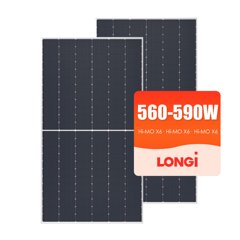 Longi 585W 580W 595W painéis solares módulo PV com conector compatível MC4 e cabo de 4,0mm2