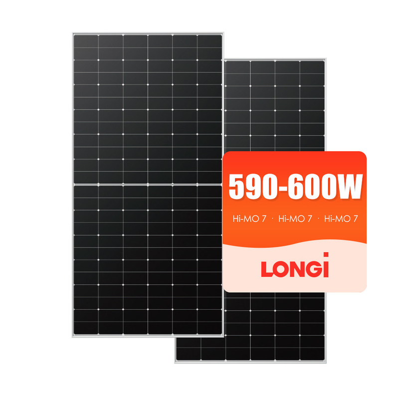 Longi 585W 570W painel solar gerador de energia todos os painéis pretos para sistema de energia solar