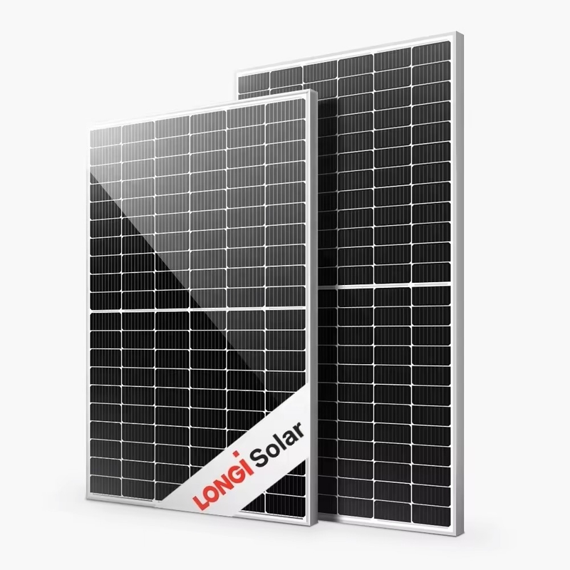Longi Hi-MO6 435w 440w 445w Modulos fotovoltaicos monofaciais 182mmx182mm para sistema solar fotovoltaico doméstico