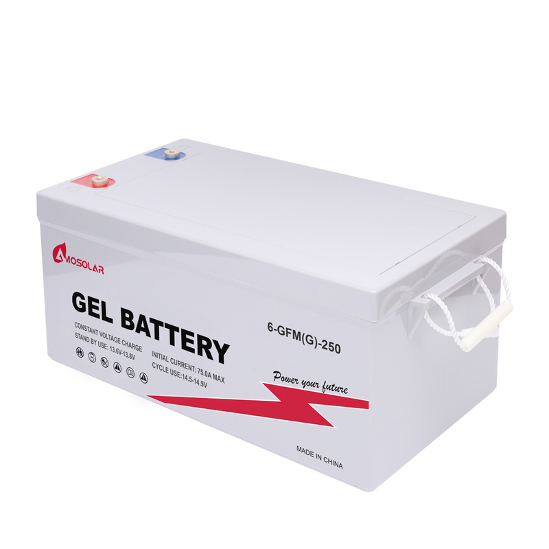 Bateria de gel selada de ciclo profundo 12V 100Ah 150Ah 200Ah 250Ah para Solar Pack